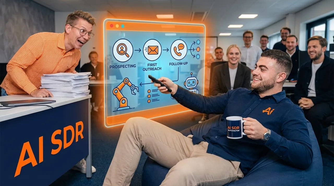 Visual representation of AI SDR