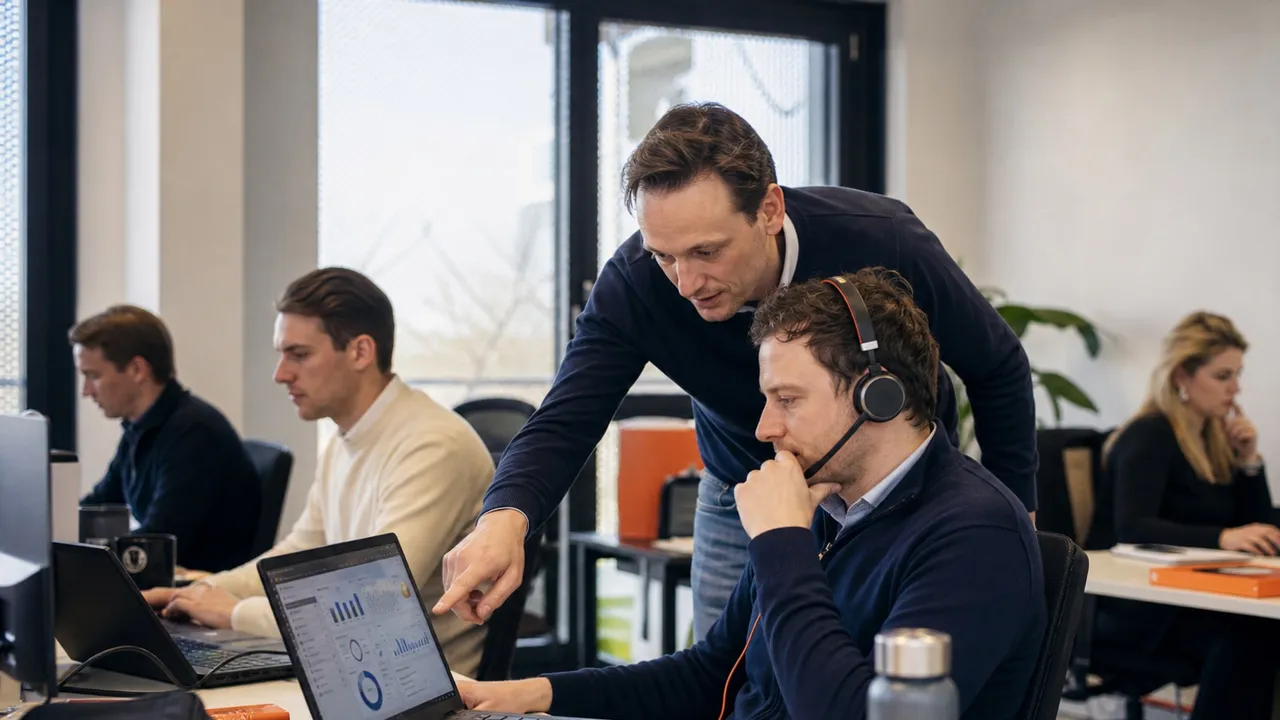 Visuele weergave van Callcenter