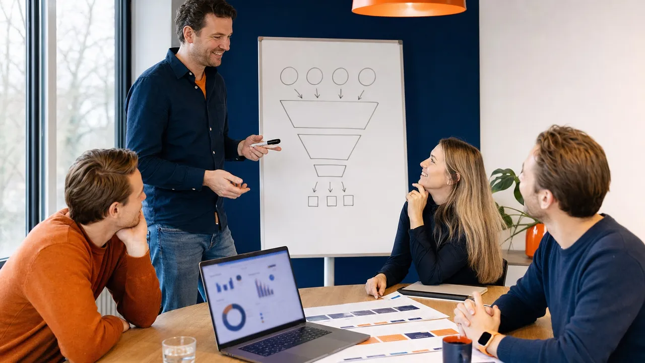 Visuele weergave van Inbound marketing