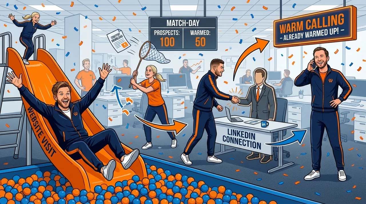 Visual representation of Warm Calling