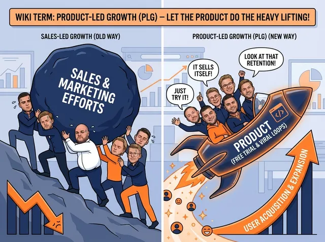 Illustration for Product-Led Growth (PLG)