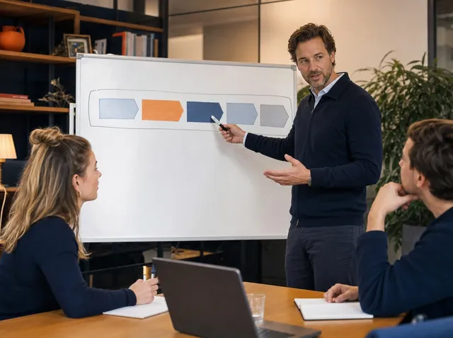 Illustratie voor Sales management