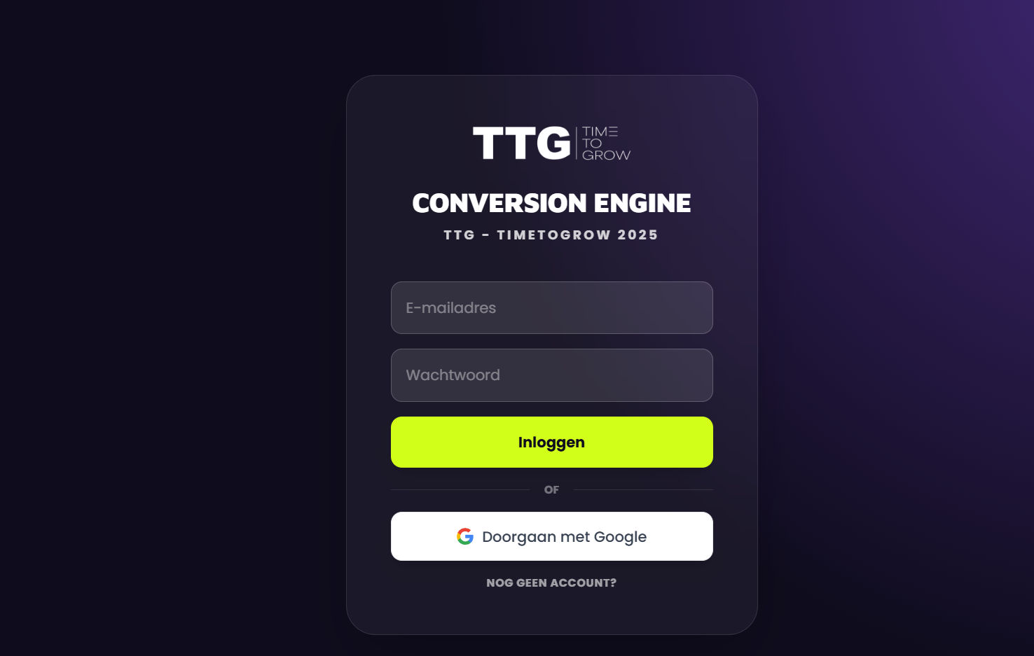 TTG Conversion Engine